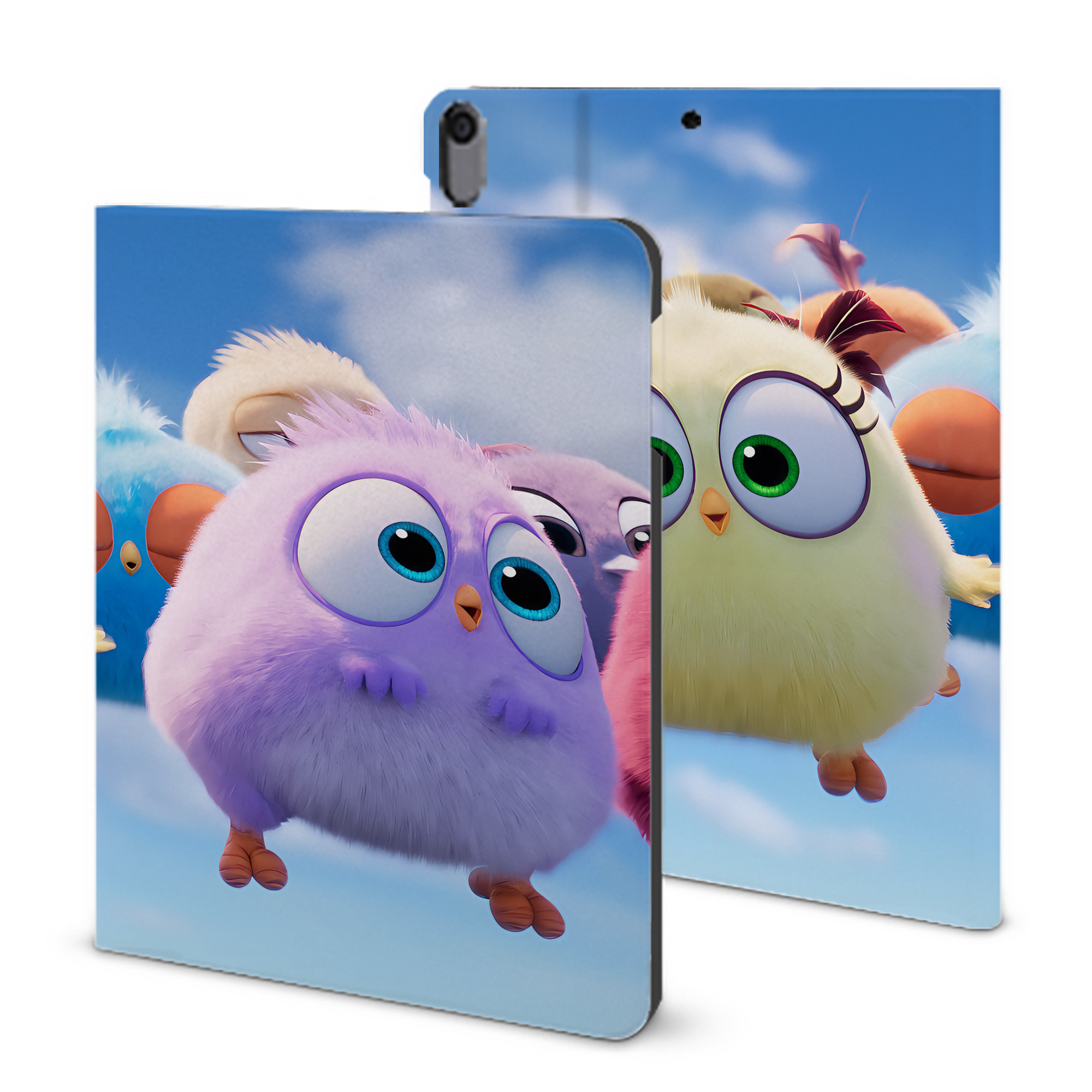 （画像用） Angry Birds アングリーバード IPad ケース ブック型 PUレザー TPU 耐衝撃 軽量 薄型 ペン収納なし 全面保護 IPad 各モデル対応